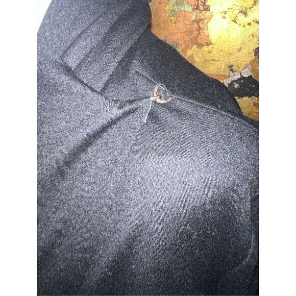 Helmut Lang Black 100% Stretch Wool Jersey Draped Cardigan M - Picture 4 of 10